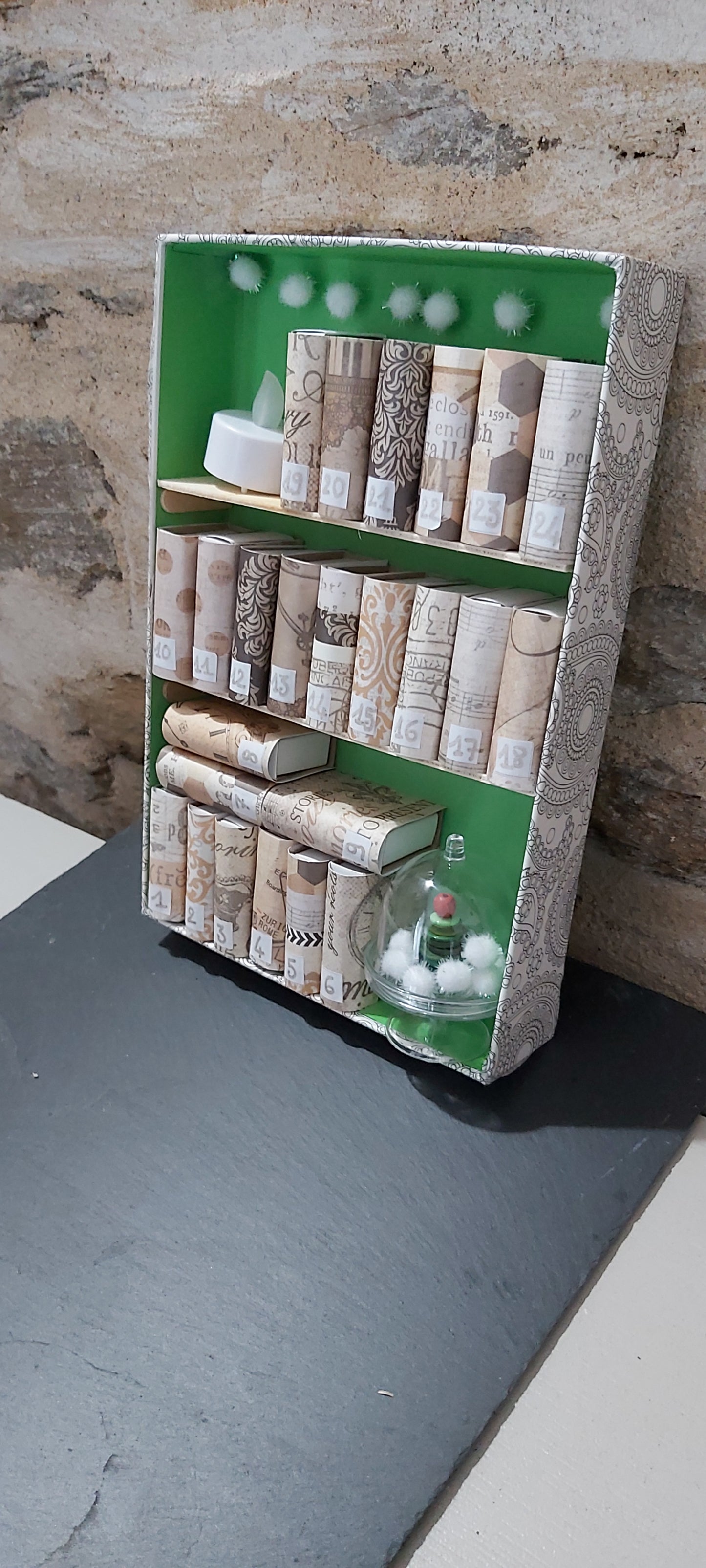 La bibliothèque de l'Avent verte