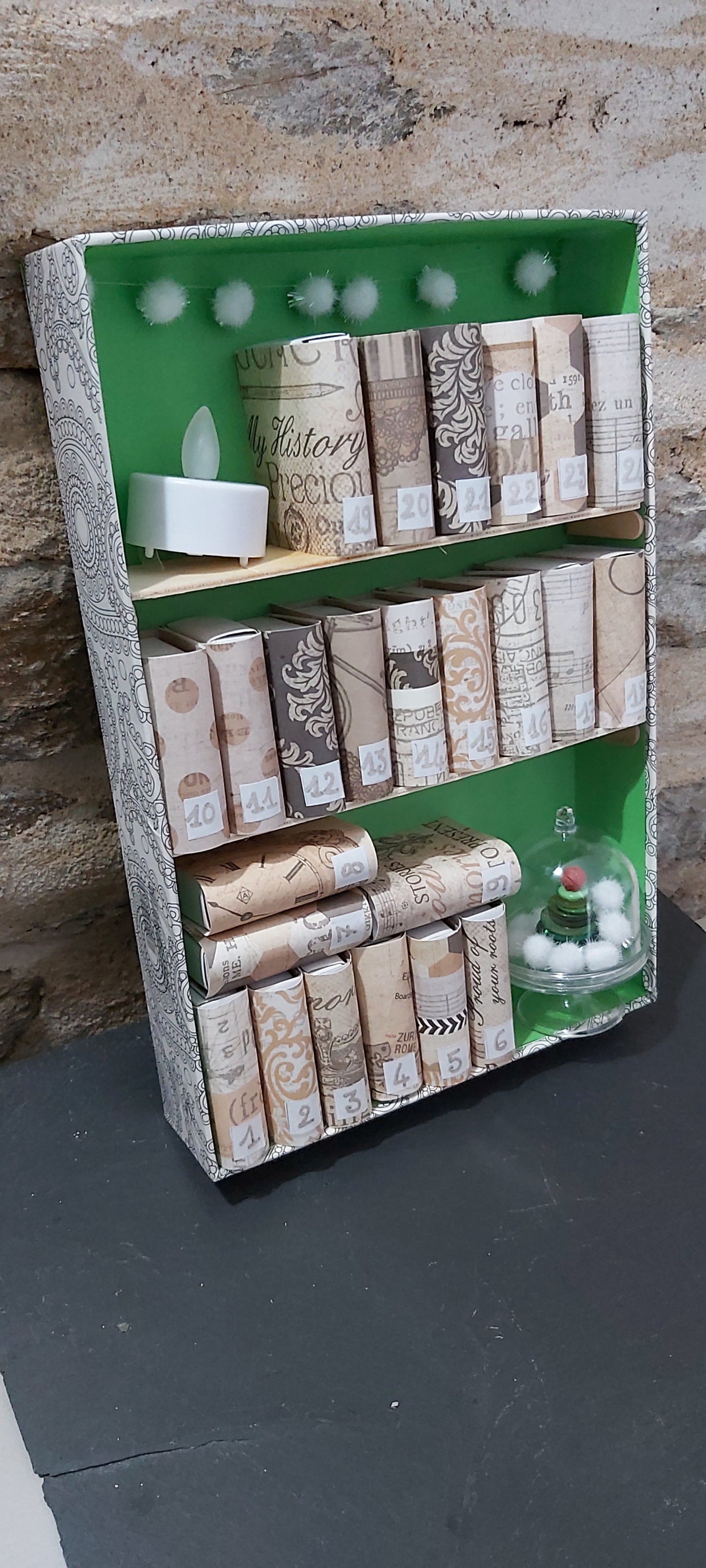 La bibliothèque de l'Avent verte