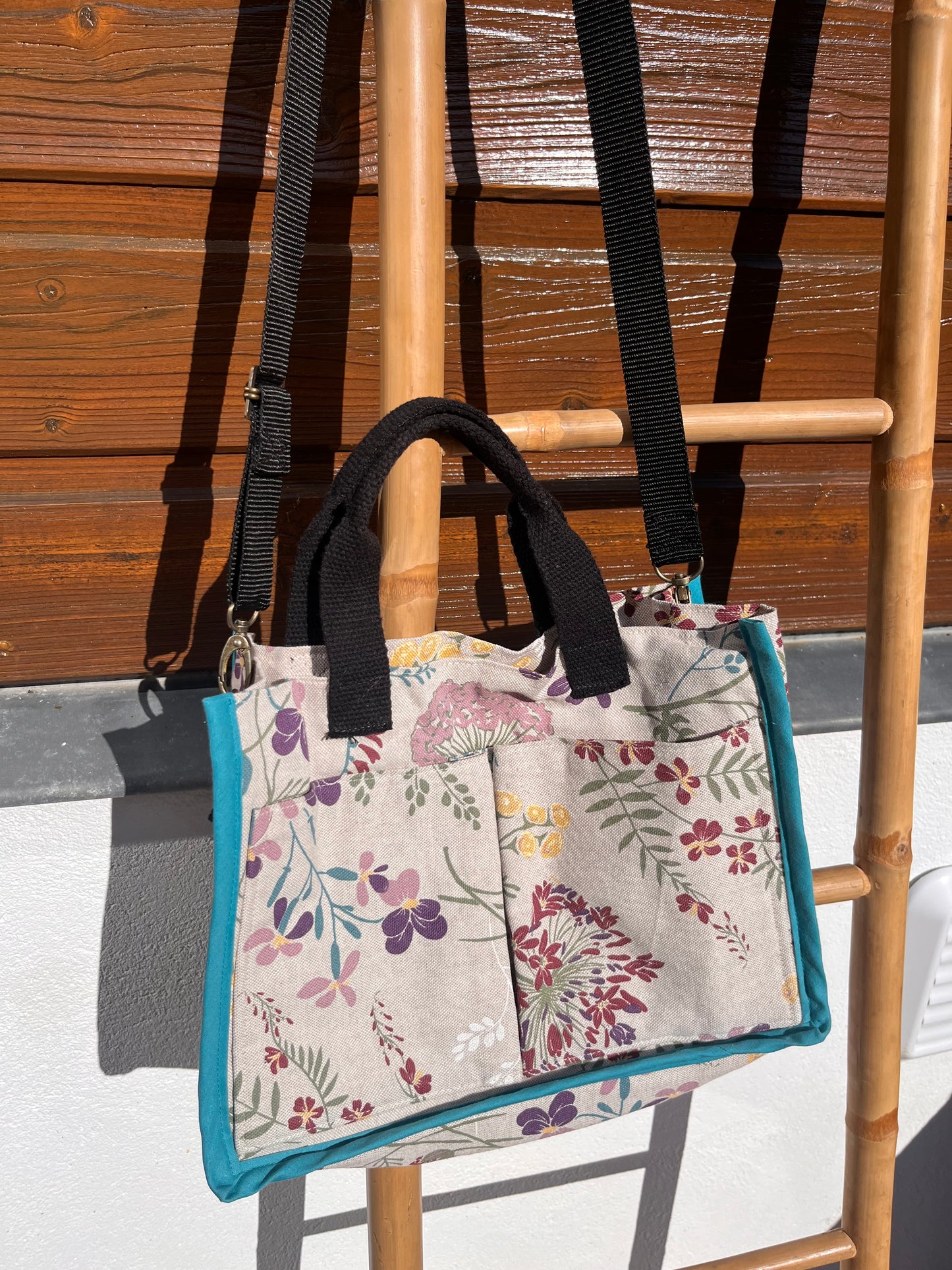 Sac cabas fleuri