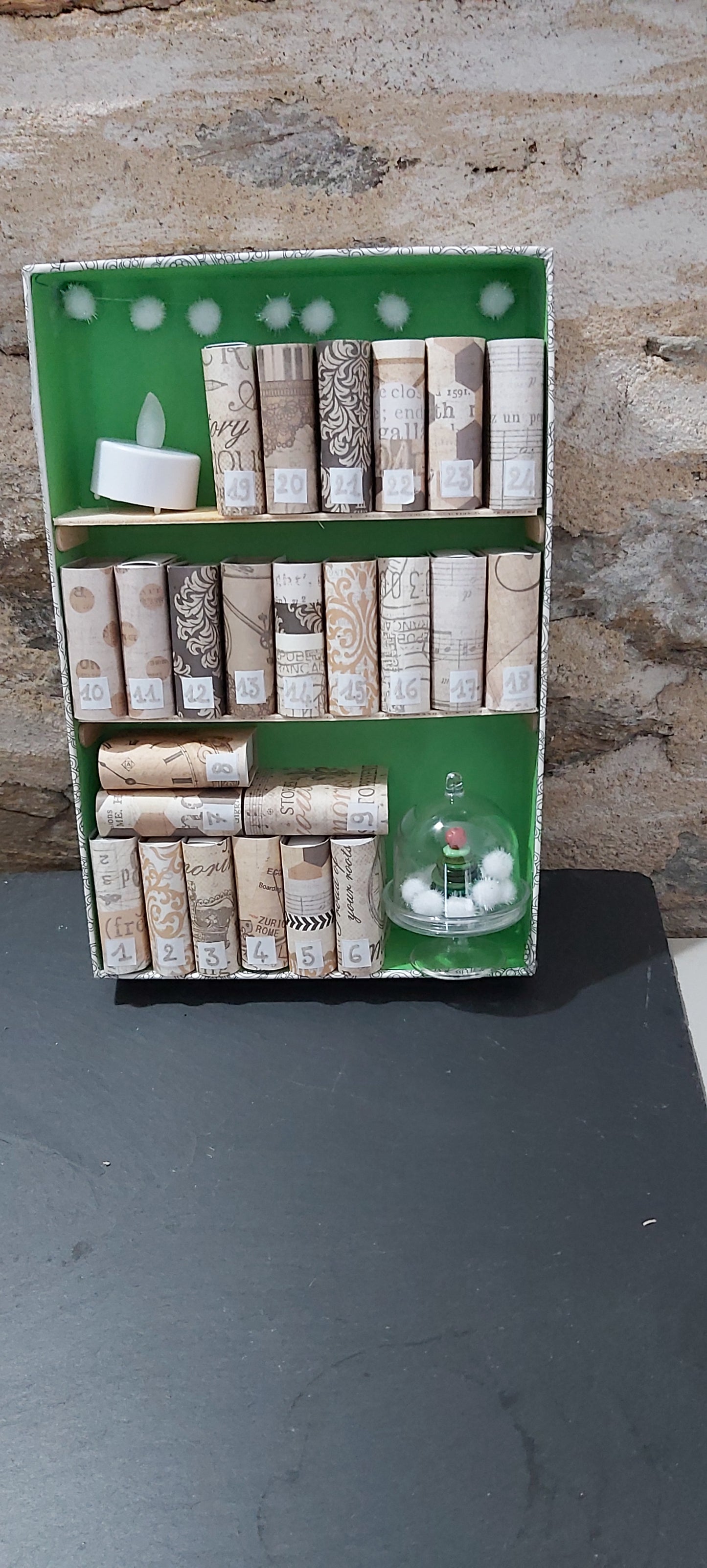 La bibliothèque de l'Avent verte