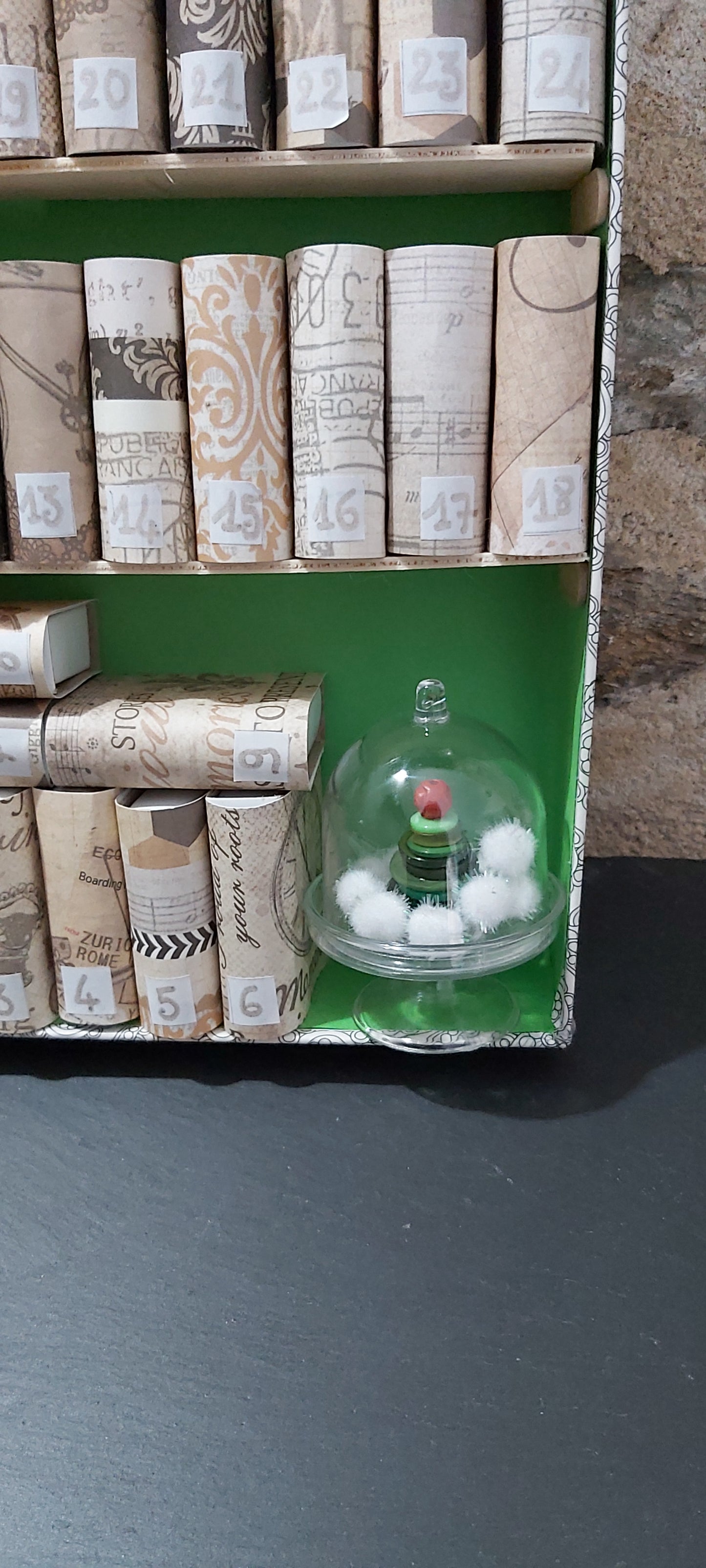 La bibliothèque de l'Avent verte