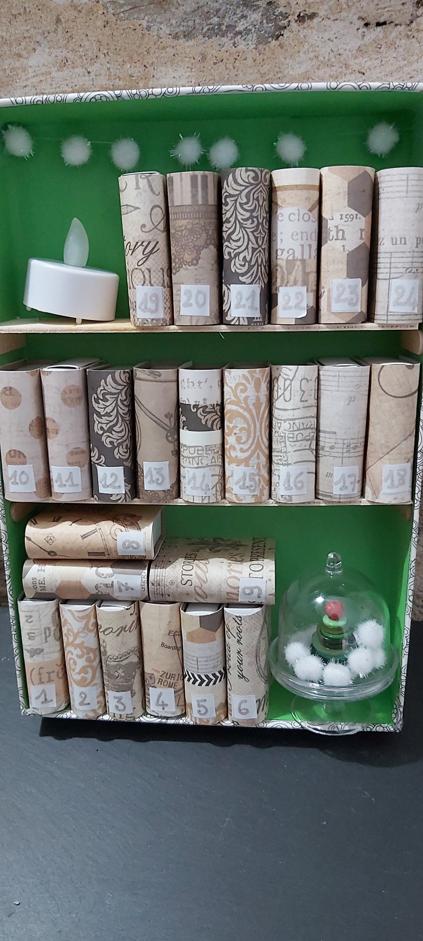 La bibliothèque de l'Avent verte